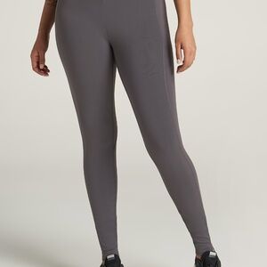 American Tall Bella Outer-Pocket Tall Women's Legging in Charcoal Size MM / Extr